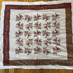 Floral Patterned Handkerchief Scarf